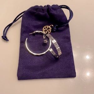 Signature Tory Burch Hoop Earrings